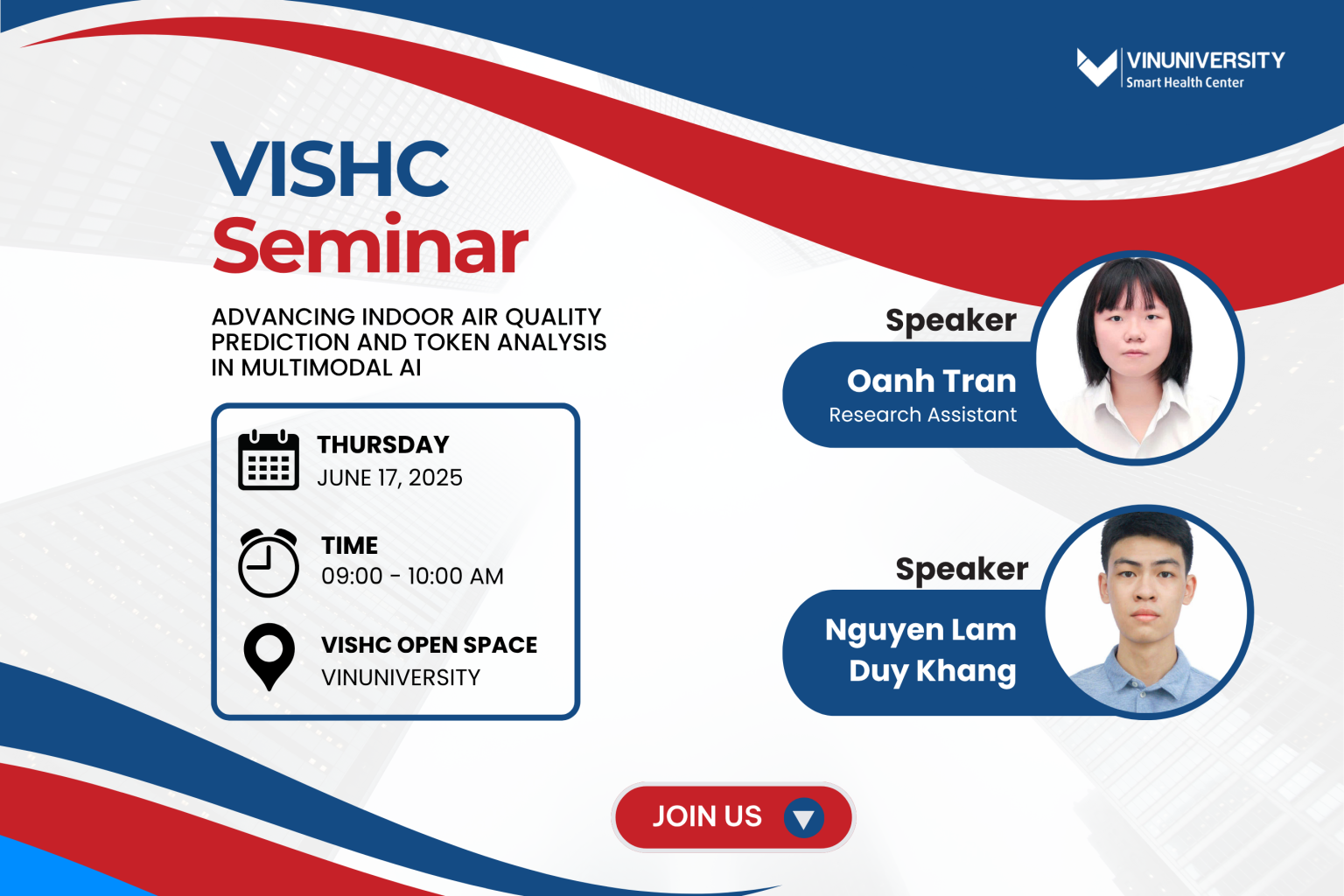 [VISHC SEMINAR] ADVANCING INDOOR AIR QUALITY PREDICTION AND TOKEN ANALYSIS IN MULTIMODAL AI